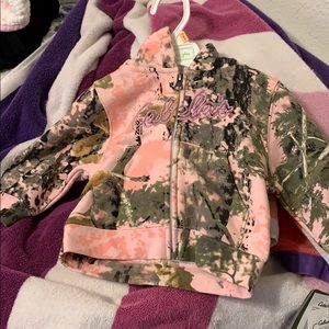 12months girls Cabela’s hoodie. NWT. never worn.